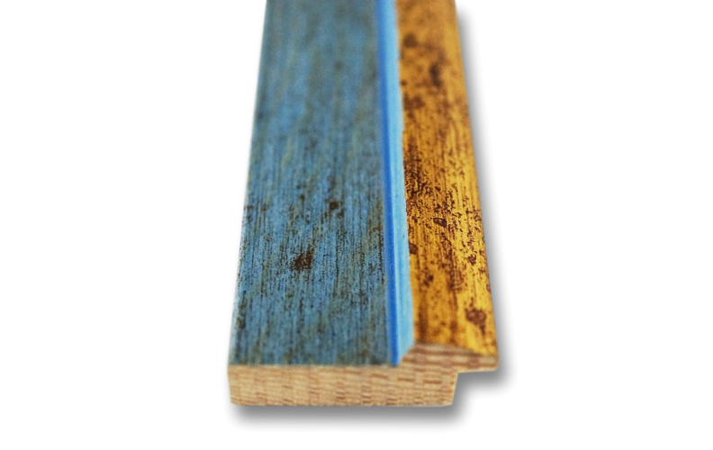 Bilderrahmen Beige Gold Retro Vintage Holz Catanzaro 3,9 NEU alle Größen