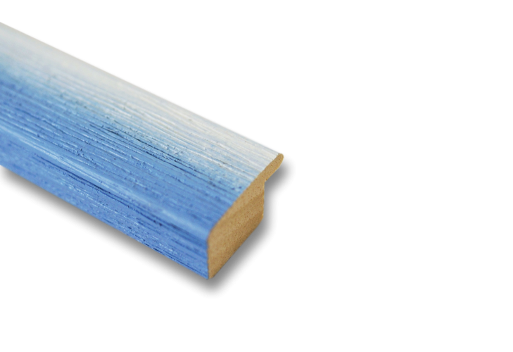 Bilderrahmen hell Blau Retro Vintage Holz Pinerolo 2,3 NEU alle Größen