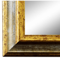 Spiegel Wandspiegel Flurspiegel Bad Grün Gold Vintage Holz Perugia 3,0 NEU